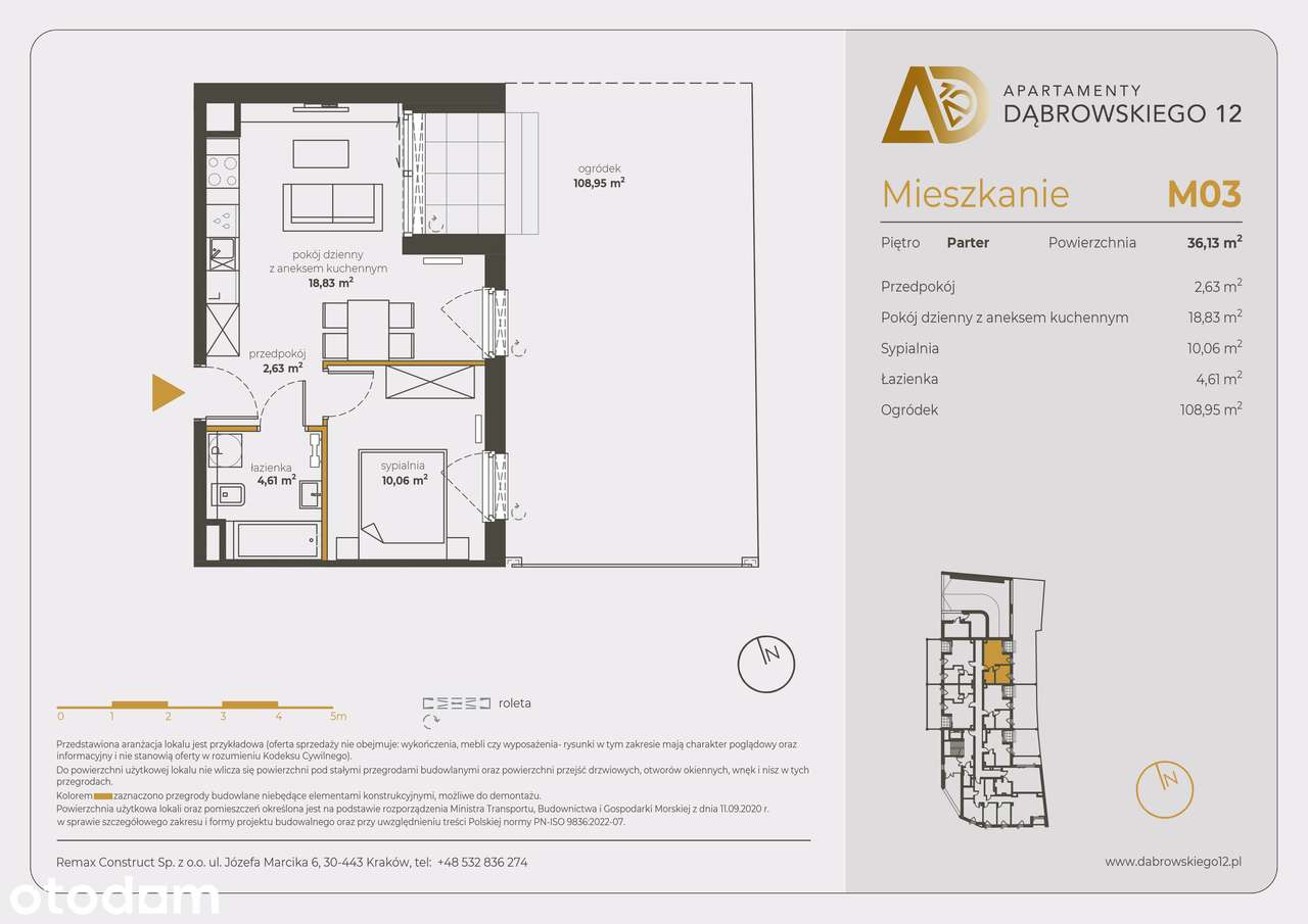 2 pokoje | Ogród 108 m2 | Stare Podgórze | Rynek Pierwotny