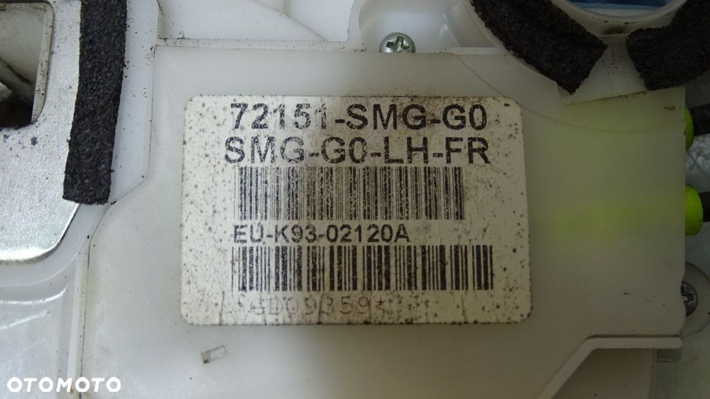 ZAMEK LEWY PRZÓD DRZWI HONDA CIVIC VIII 1.4i-DSi  72151-SMG-GO - 4