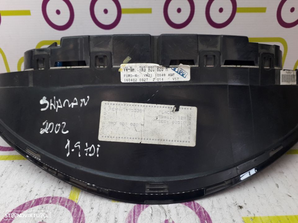 Quadrante Volkswagen Sharan 1.9 TDi 115 Cv de 2004 - Ref: 7M3920820H - NO740040 - 2