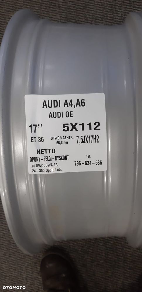 Alufelgi Audi 17" A6 C8 C9 5x112 ET 36 NOWE ORGINALNE - 4