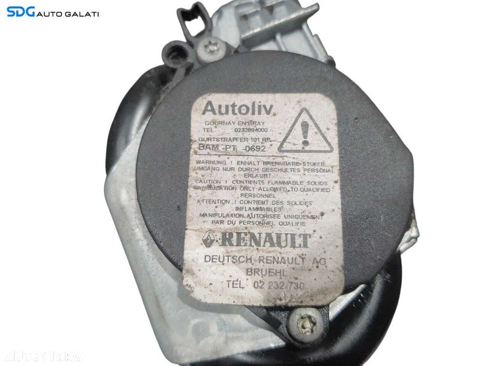 Centura Siguranta Dreapta Fata Renault Scenic 3 2009 - 2016 Cod 868840015R [N3470] - 9