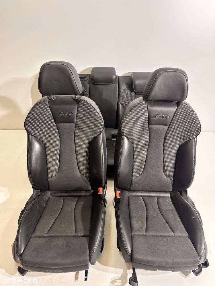 KOMPLET FOTELI PRZÓD TYŁ S-LINE KUBEŁKI KANAPA HB 5D Audi A3 8V 0V4 - 1