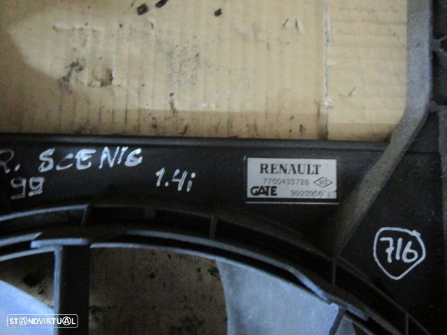 Ventilador 7700433728 RENAULT SCENIC 1999 1.4I GATE - 2