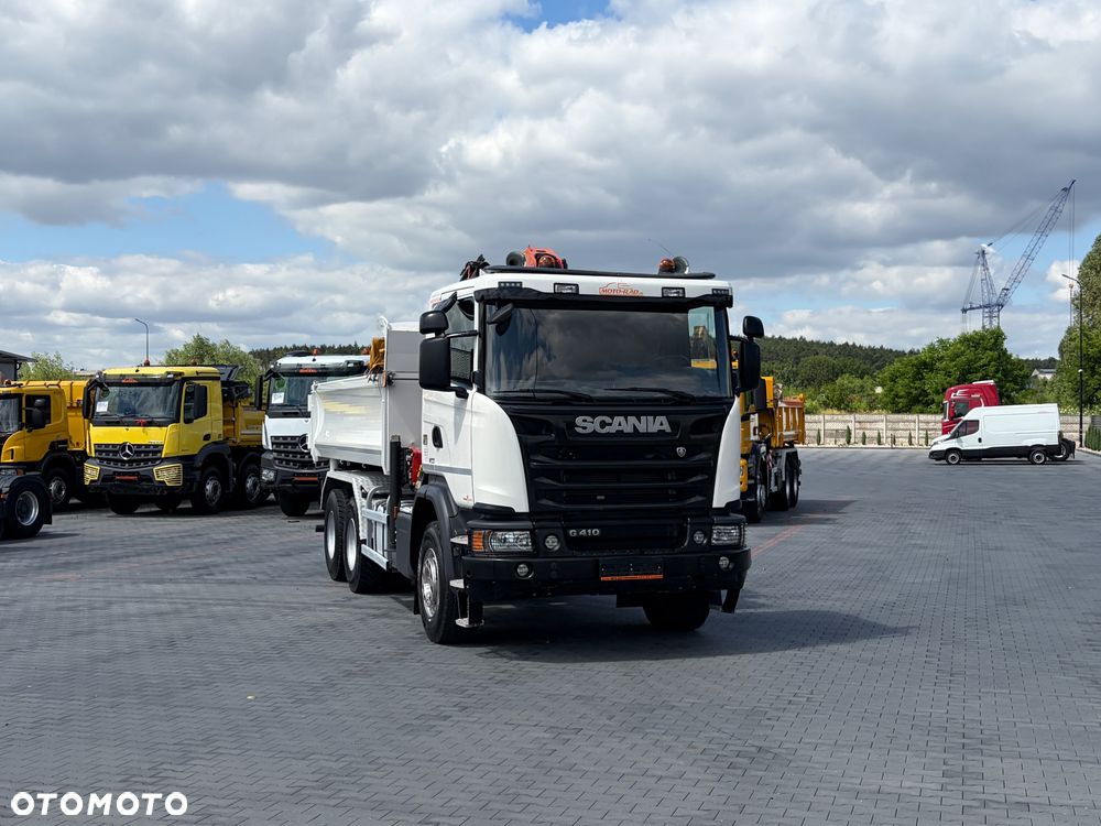 Scania P410 / 6x4 / EURO 6 / HDS / WYSUW x3 / ROTATOR / CHYWTAK / STEROWANIE RADIOWE / WYWROTKA / HYDROBURTA / AUTOMAT / KAMERA COFANIA / NAWIGACJA / NISKI PRZEBIEG / 2017 / SERWISOWANY / SPROWADZONY - 16
