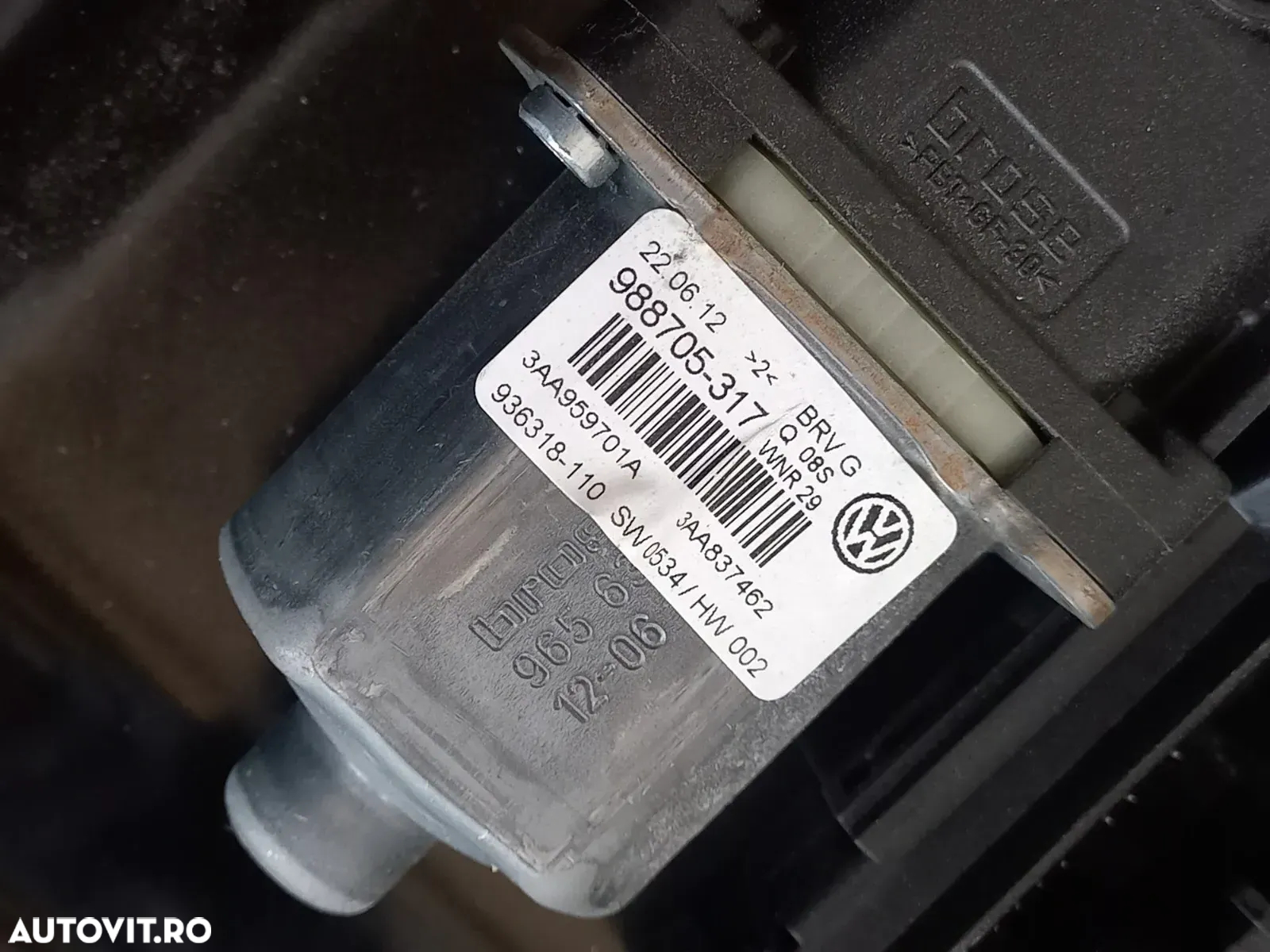Macara Geam Electrica Vw Passat B7 An 2011-2012-2013-2014-2015 Macara Fata Spate Vw Passat B7 - Dez - 10