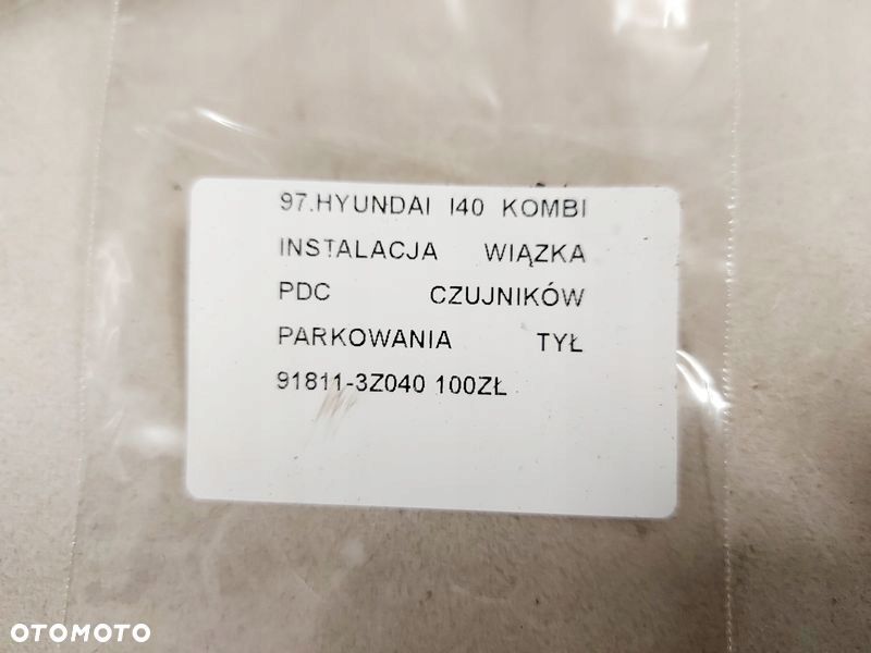 HYUNDAI I40 KOMBI WIĄZKA CZUJNIKÓW PARKOWANIA PDC TYŁ TYLNA INSTALACJA - 8