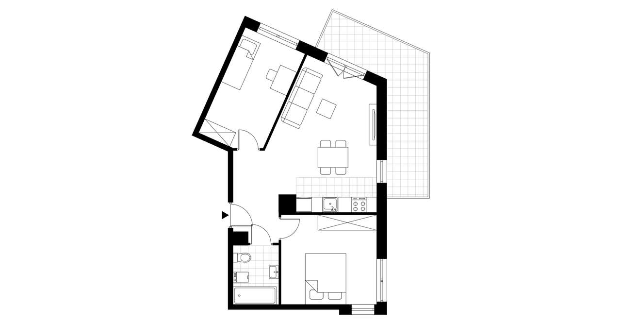 3-pokojowe mieszkanie 55m2 + balkon Bezpośrednio - Pełny obrazek: 4/24