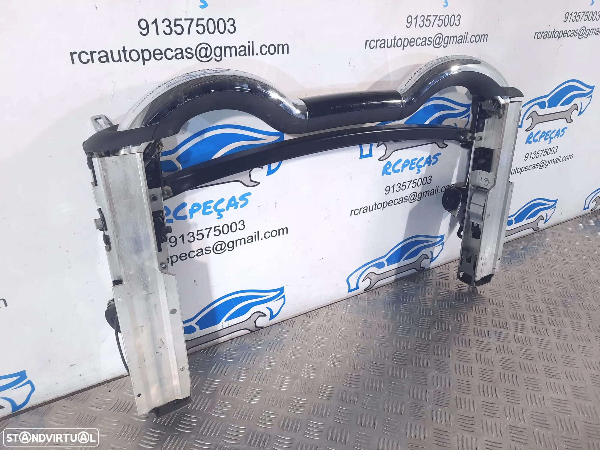 BARRAS ANTICAPOTAMENTO PROTEÇÃO MINI COOPER R57 LCI CABRIO 54607190617 7190617 MINI COOPER R57 ROLL BAR ROLLOVER DEFLETOR VENTO ANTI-CAPOTAMENTO - 13