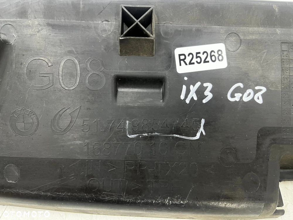 Osłona chłodnicy BMW iX3 G08 20-25r dolna i górna kierownica powietrza pasa przedniego ramka mocowan - 10