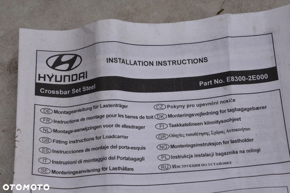 Hyundai I20 Active od 2015 bagażnik dachowy oryginał klucz - 5