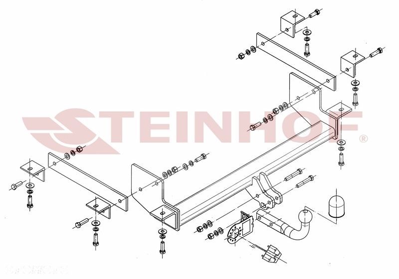 Hak holowniczy + WIĄZKA 7PIN + MODUŁ do Renault Master III Furgon od 2010-2022 - 3
