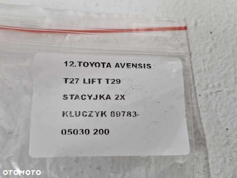 toyota avensis t27 lift t29 stacyjka 2x kluczyk 89783-05030 - 10