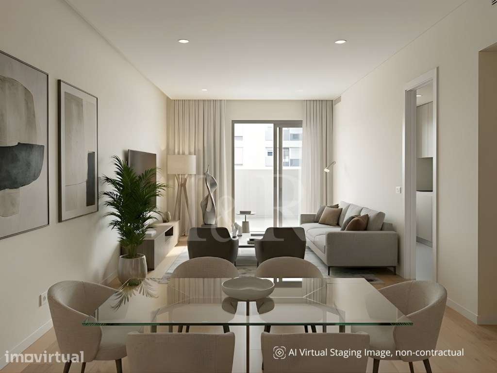 Apartamento T3 com varanda e estacionamento em Miraflores, Algés - Grande imagem: 4/25
