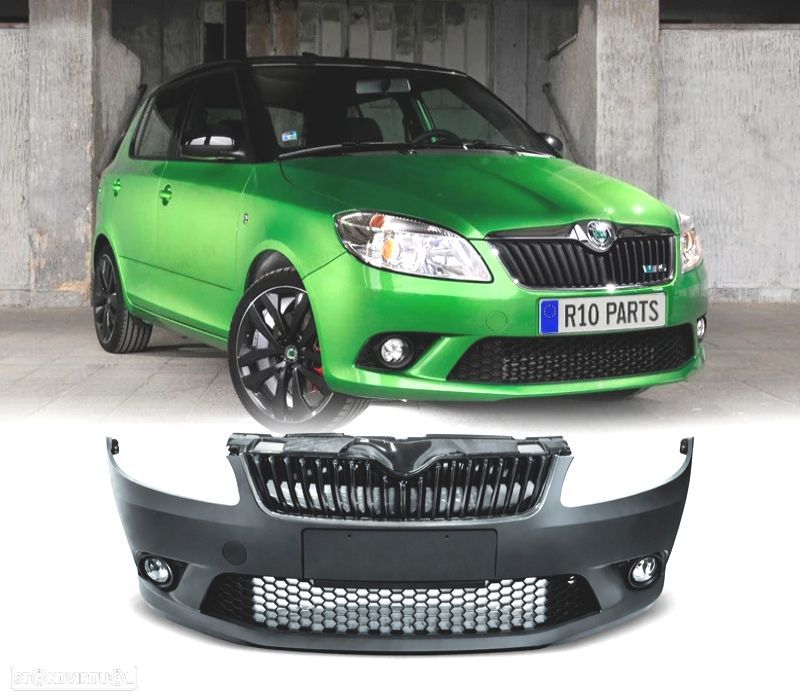 PARA-CHOQUES FRONTAL SKODA FABIA 2 10-14 LOOK RS - 1