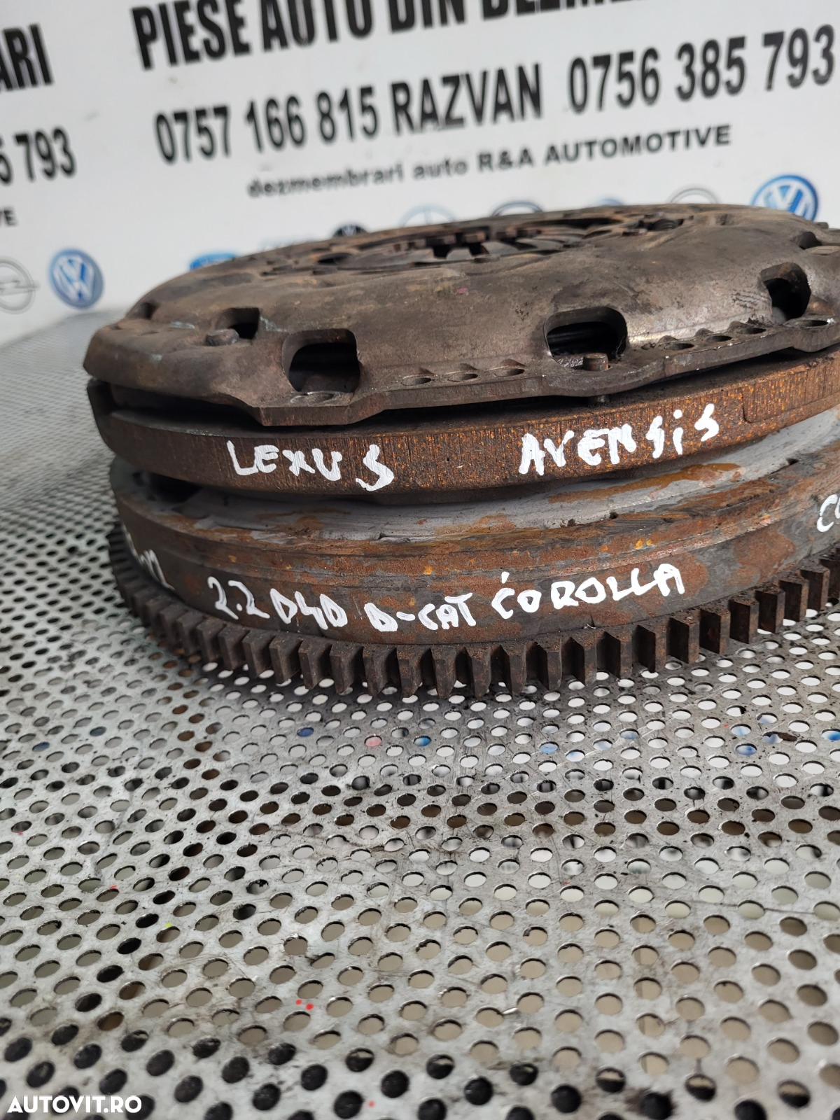 Kit Ambreiaj Volanta Masa Dubla Toyota Corolla Avensis Lexus 2.2 D4D D-CAT Diesel An 2004-2005-2006-2007-2008-2009-2010 - 9