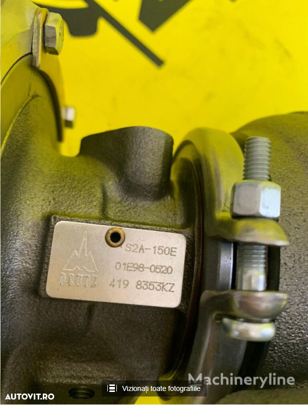 Turbocompresor motor (01E98-0520) pentru excavator nou - 4