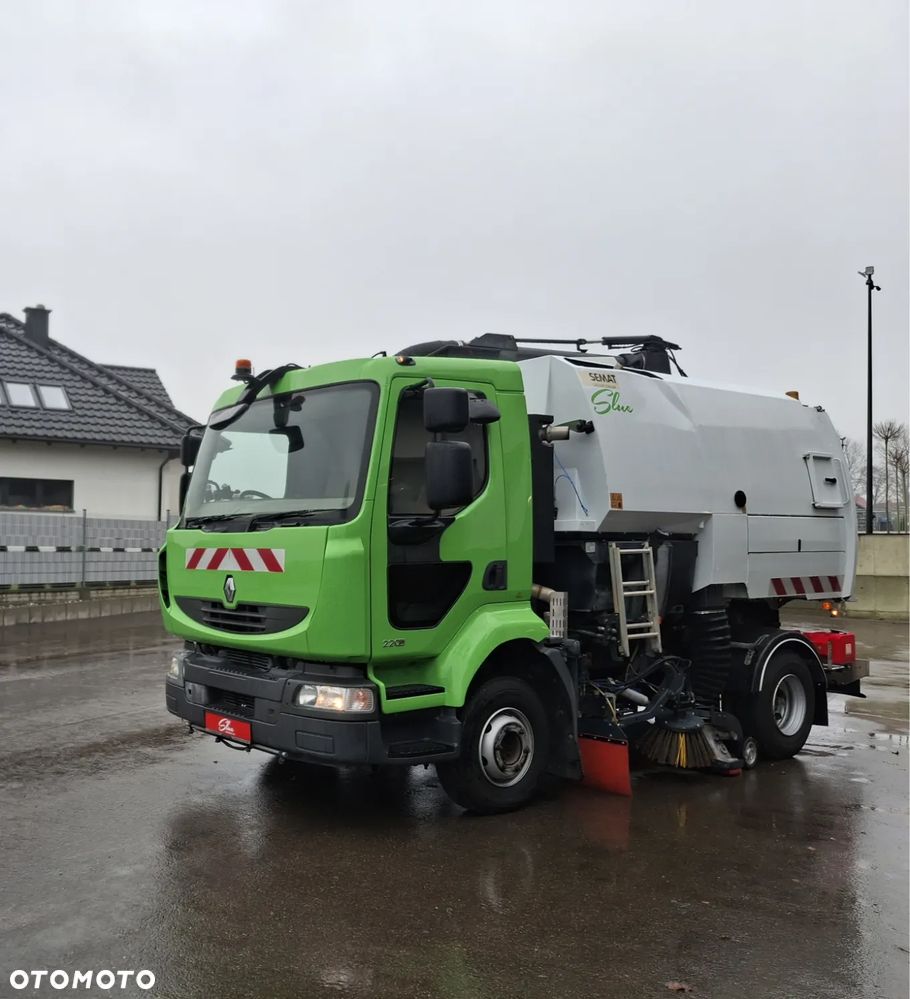 Renault Midlum 220 Zamiatarka Johnston Szczotki L/R Dodatkowy Silnik EUnited PM10 2014r Rura Do Liści - 9