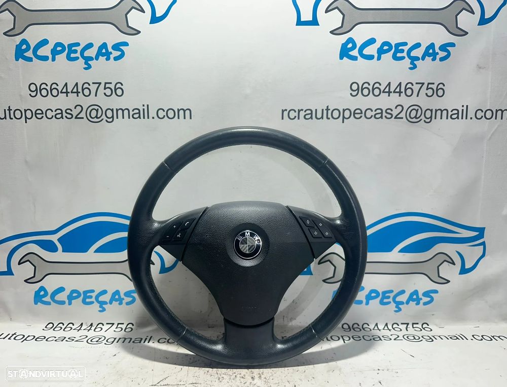 .Volante Original Multifunções Comandos Airbag BMW Serie 5 E60 Sedan E61 Touring 6078884 2004 - 2010 - 1