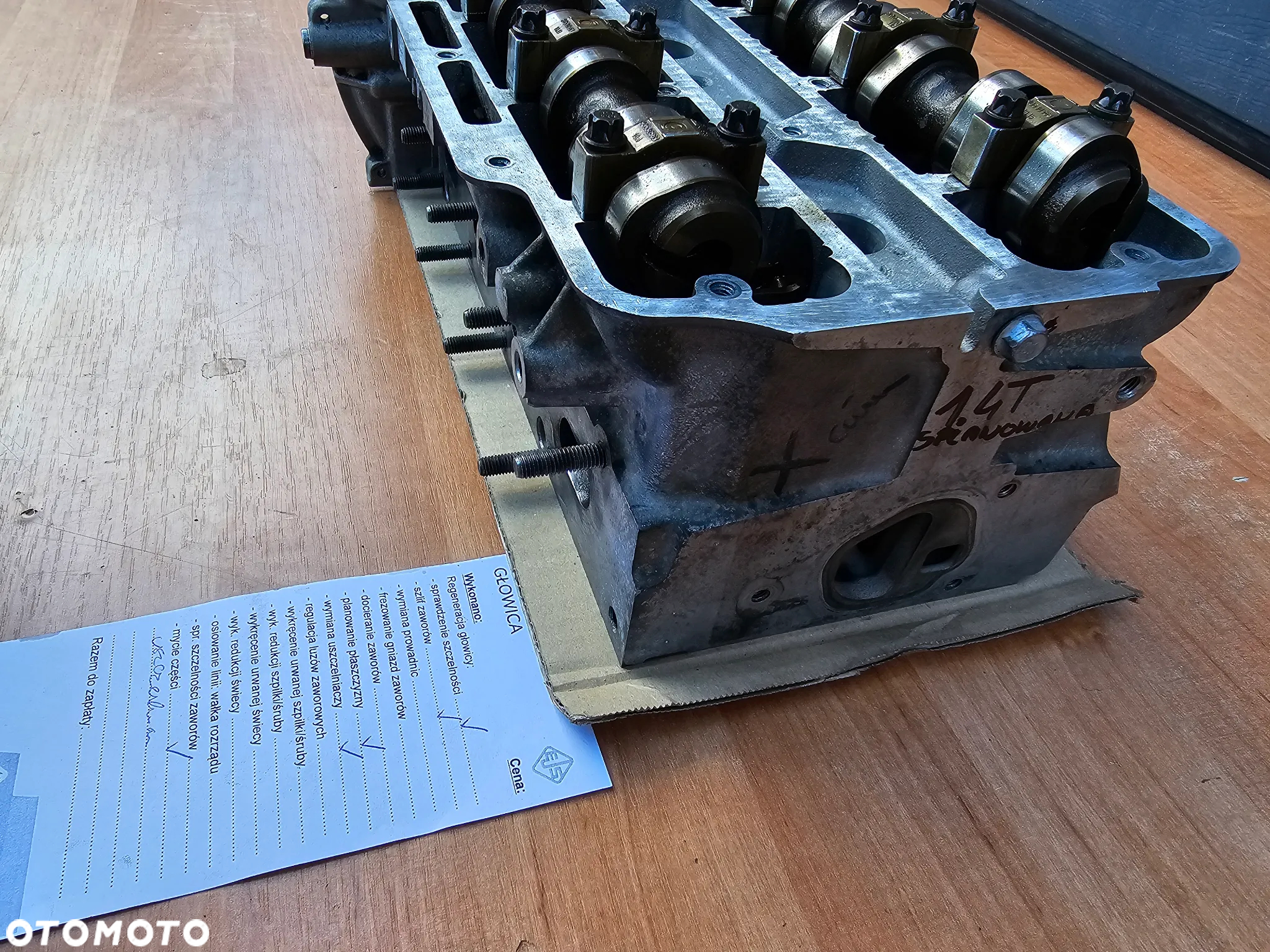 GŁOWICA CYLINDRÓW SPRAWDZONA SPLANOWANA OPEL ASTRA K J ZAFIRA C MERIVA B CORSA D E INSIGNIA A MOKKA 1.4 TURBO A14NEL A14NET B14NET B14NEL 55565291 - 6