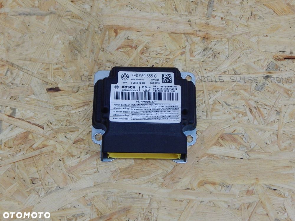 vw t5 lift t6 sensor airbag moduł sterownik poduszek 7e0959655c - 1