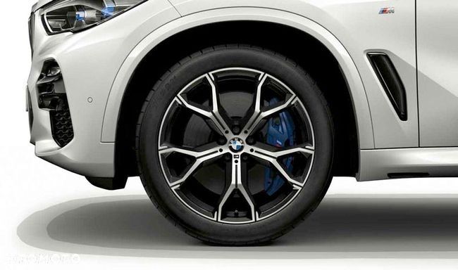Oryginalne felgi BMW 21 M pakiet 5x112 X5 G05 X6 G06 Styling 741 9.5j ET37 IS37 10.5j ET43 IS43 8071998 alufelgi 8071999 SUV Czarne Black Piano oryginał WZ 741M wzór style - 35