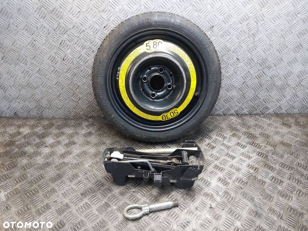 ORGANIZER WKŁAD BAGAŻNIKA LEWAREK DOJAZDÓWKA 4x100 105/70R14 SEAT VW SKODA - 1