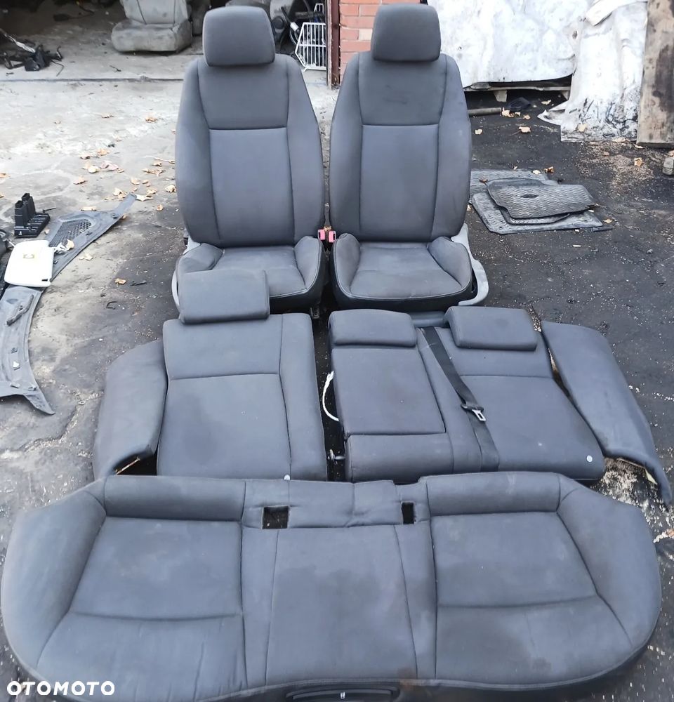 Fotele Komplet foteli SAAB 93 sedan Europa welur czarny czarne fotel kierowcy pasażera kanapa - 3