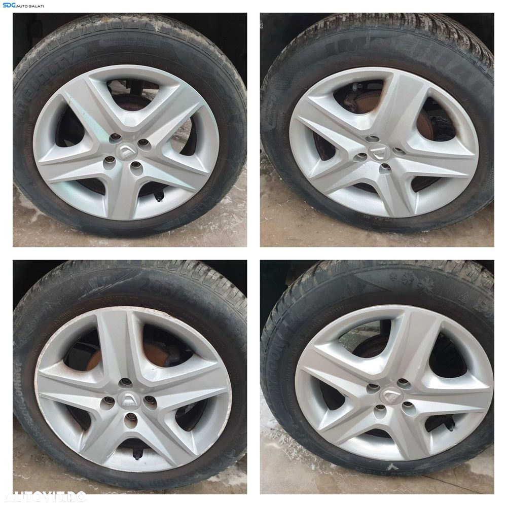 Set 4 Jante Janta Roata Roti Tabla 205 55 16 R16 Renault Wind 2010 - 2013 [Q0020] - 1