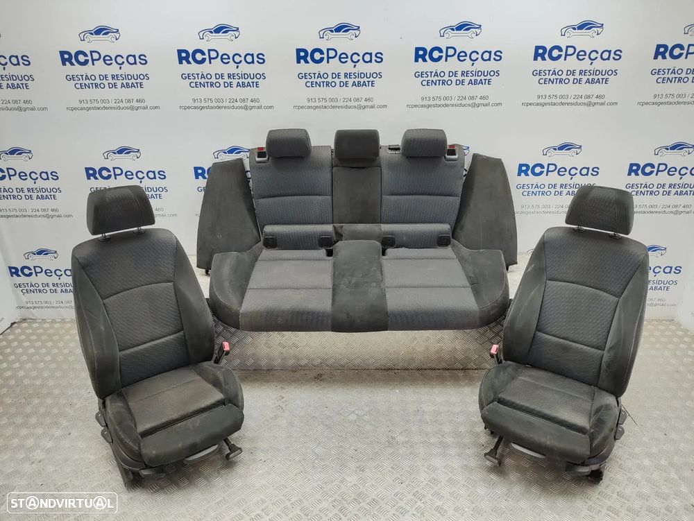 Conjunto Bancos Pack M Tecido Alcantara BMW Serie 3 E91 Touring Carrinha LCI 2008 a 2014 - 9