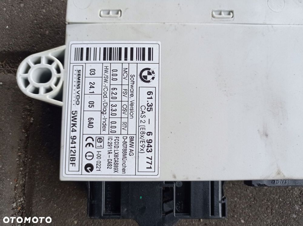 BMW E90 MODUŁ STEROWNIKA CAS 6943771 - 2