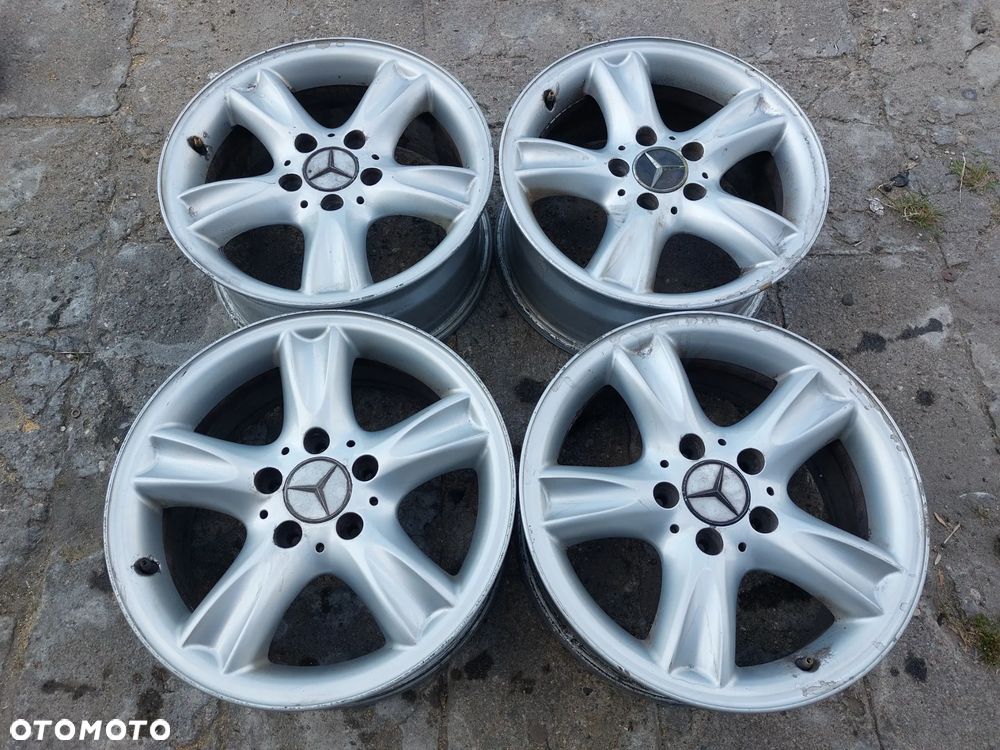 MERCEDES W203 FELGI ALUMINIOWE R16 7J ET37 5X112 ORYGINAŁ PROSTE ! - 1
