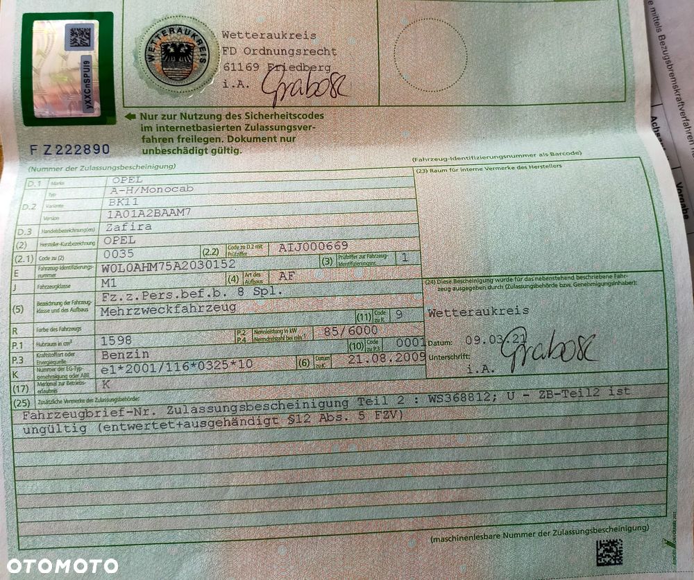 Opel Zafira 1.6 Cosmo EU5 - 11