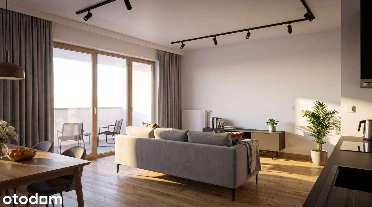 Apartament 74 m² z dwoma balkonami | 3 pokoje | Powiśle