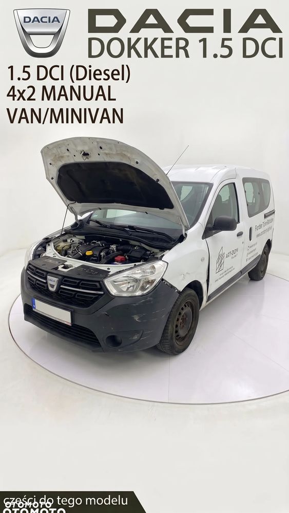 Dacia Dokker 1.5 dCi 75KM K9K 626 | Części Dacia Dokker | Złomowanie Przystajń - 1