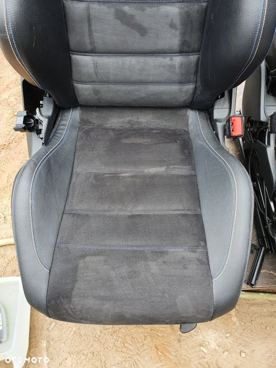 FOTELE KANAPA BOCZKI MERCEDES C W204 LIFT COUPE ALCANTARA ORYGINAL DEMONTAZ - 2