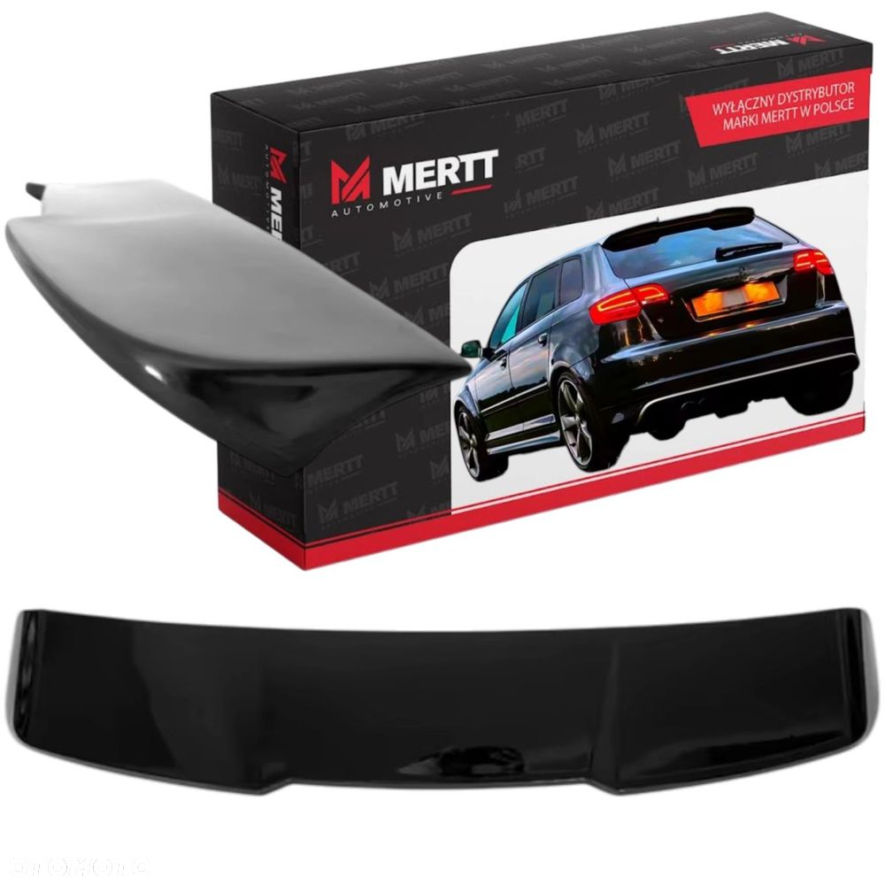 SPOILER LOTKA DOKŁADKA KLAPY AUDI A3 8P 5 DRZWI 2003-2013 CZARNA RS LOOK - 1