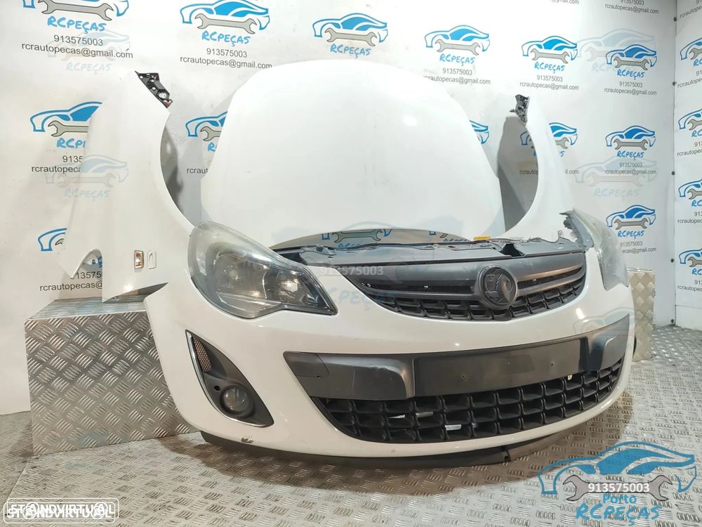 Frente Completa Opel Corsa D S07 - Facelift | LCI - Diesel | Parachoques | Parachoque | Grelha | Grelhas | Otica | Oticas | Guarda Lamas | Lama | Capo | Capot | Reforço | Fibra | Radiador | Ventilador | Radiadores | Para-choques - 6