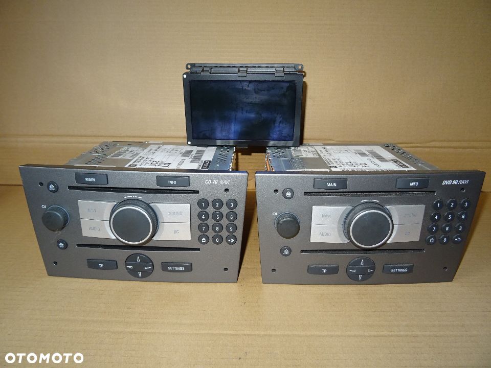 OPEL VECTRA C SIGNUM RADIO NAWIGACJA WYŚWIETLACZ MONITOR KOLOROWY CID CD70 DVD90 NAVI - PIN CARPASS - 1