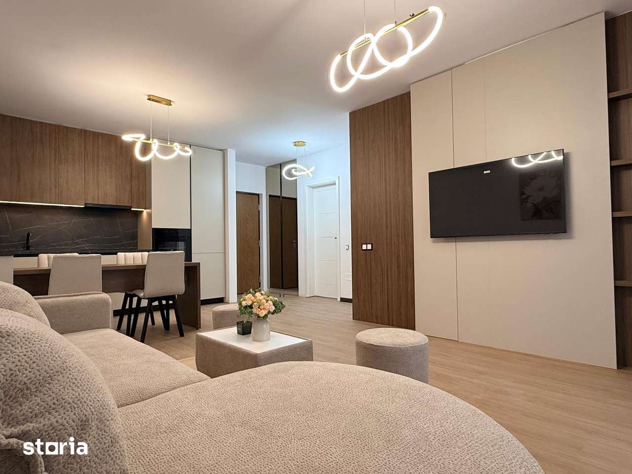 Apartament 2 camere, et.4, lift, sup.45 mp, complet nou Floresti — fotografia 3