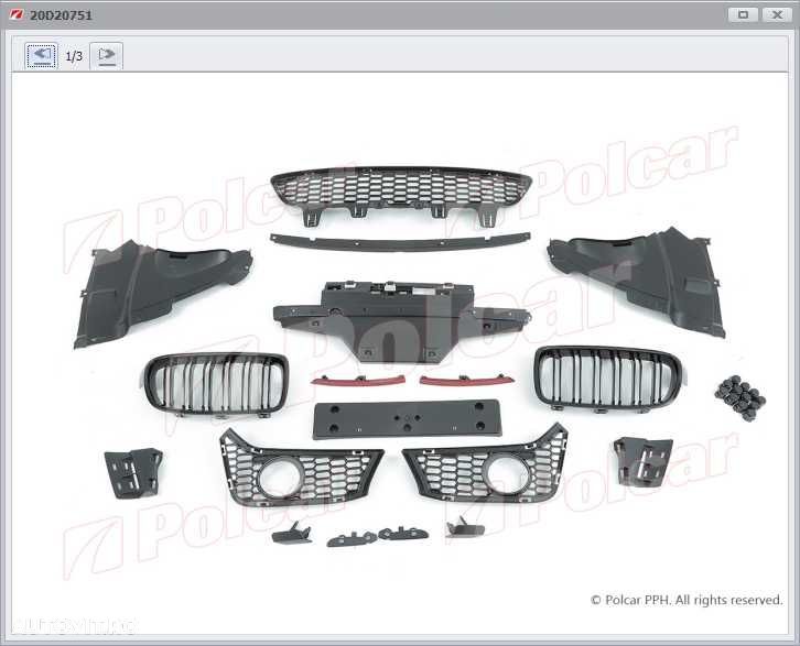 KIT TUNING (fata/spate)Bmw seria 3 F30/F31/F34/F35/F80 M-PAKET 1282LEI - 2