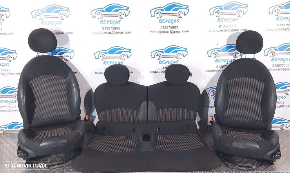 BANCO BANCOS MINI COOPER S R56 MINI ONE D COOPER D PELE TECIDO AIRBAG QUARTELA QUARTELAS - 1