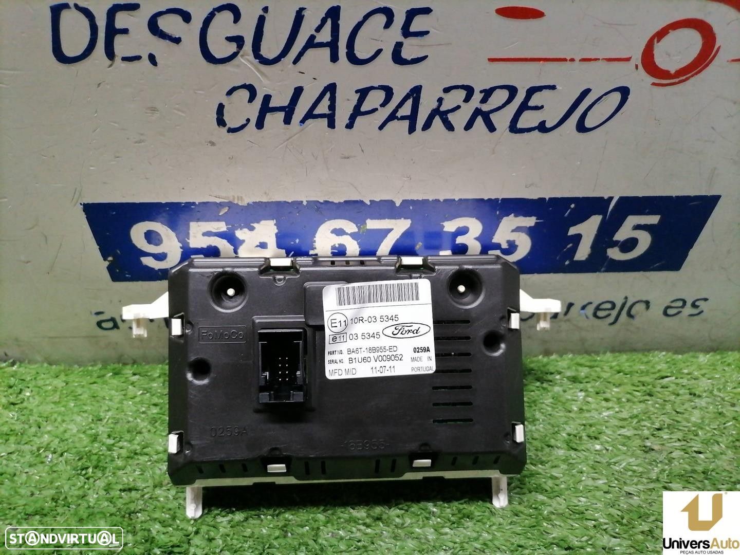 ECRÃ MULTIFUNÇÕES FORD FIESTA VI 2011 -BA6T18B955ED - 1