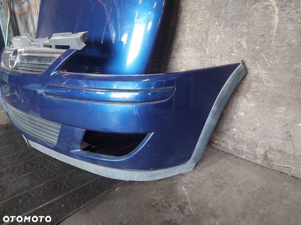 KOMPLETNY PRZÓD MASKA ZDERZAK BŁOTNIKI LAMPY OPEL CORSA C LIFT Z21B - 12