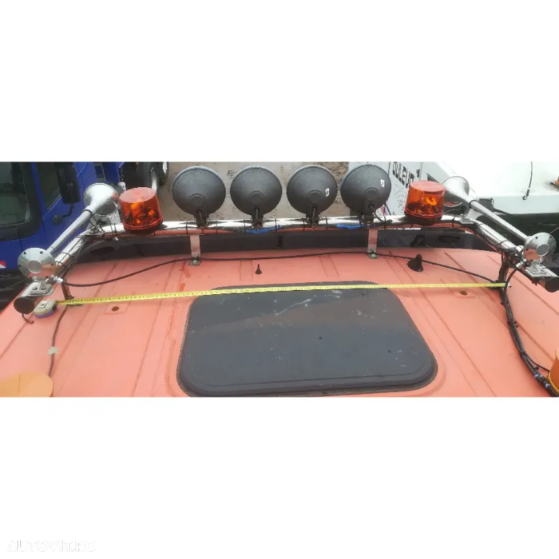 Bara proiectoare camion, TIR, Mercedes Actros, Cabina Mica, 7 LED-uri + instalatie proiectoare - 2