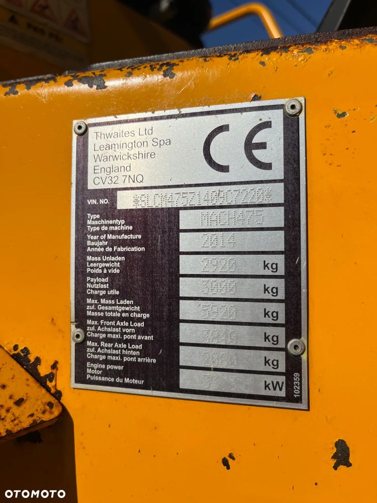 Thwaites Mach 475 3 Tonne Hydrostatic - 24