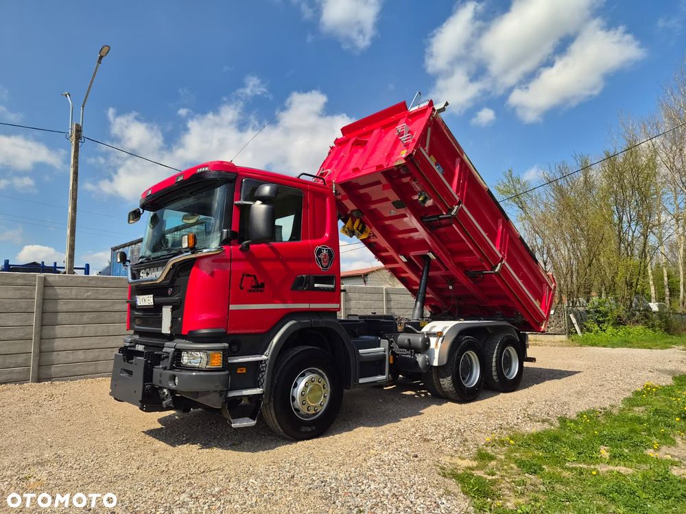 Scania G450 6x4 Wywrotka Meiller-Kipper Bordmatic Hydroburta Resor z Niemiec