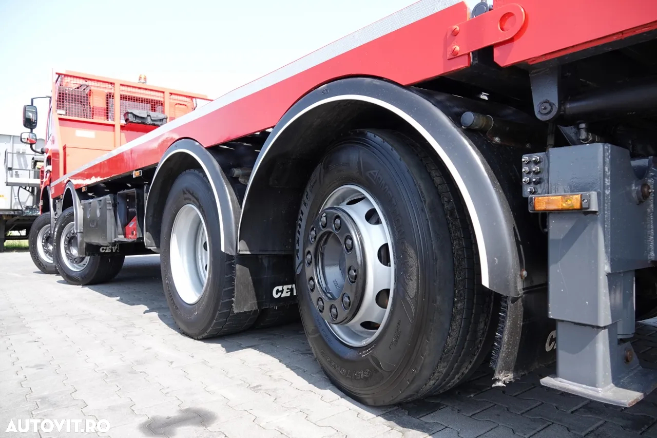 DAF CF 460 / 8x2/  AUTOCAMION / PLATFORMĂ / RAMPE HIDRAULICE / TROLIU / axă directă și liftabilă / EURO 6 - 24