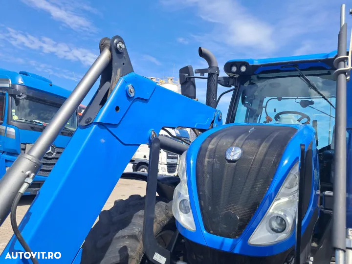 New Holland t6.160 ec s5 smart cu incarcator frontal 735la cupa robust m2.2/1.56s furca paleti 1600 - 14