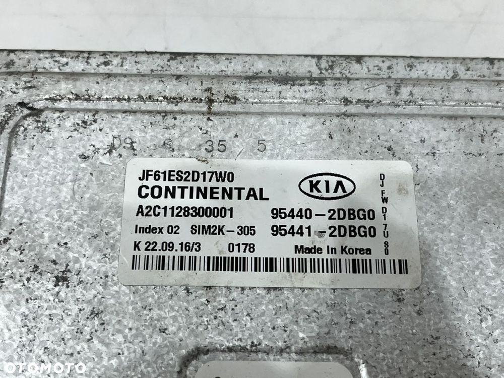 KIA HYUNDAI KOMPUTER STEROWNIK 95440-2DBG0 95441-2DBG0 - 6
