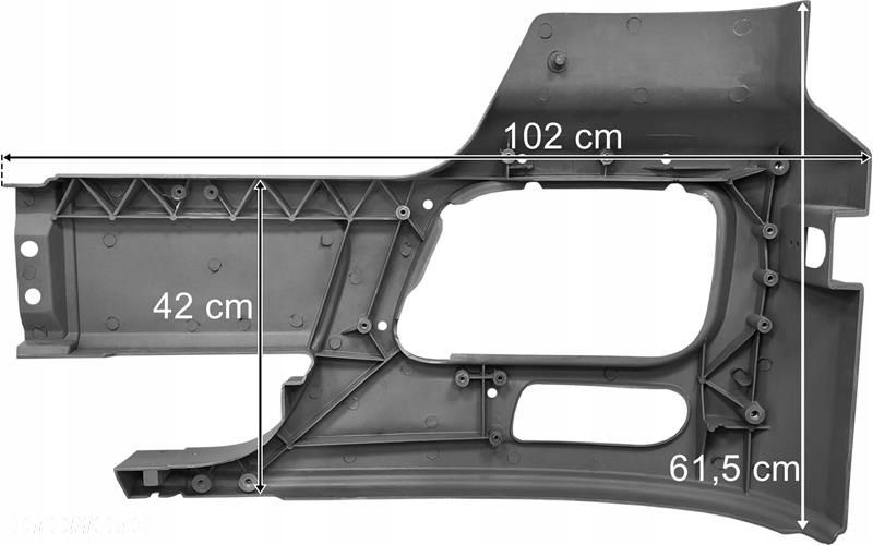 mercedes actros mp2 zderzak z halogenem prawy 9438800173 9438800770 - 2